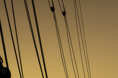 Rigging Silhouette at Sunset – Australian Wooden Boats Festiva